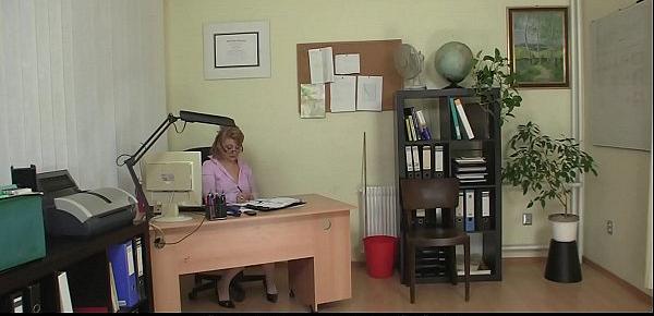  Office sex with hot mature woman